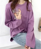 【アミュレット/Amulet】の【Dewlily】オーバーサイズロングTシャツ 人気、トレンドファッション・服の通販 founy(ファニー) ファッション Fashion レディースファッション Fashion for Women トップス・カットソー Cut & Sew Tops シャツ・ブラウス・オフィスカジュアル Elegant Blouses & Button-Ups ロングTシャツ・Tシャツ Longline T-Shirts & Tees シンプル Simple, Minimal ベスト Vest, Waistcoat 定番 Standard, Basic Item 無地 Plain, Solid Color thumbnail パープル|ID: prp329100004738214 ipo3291000000034225218