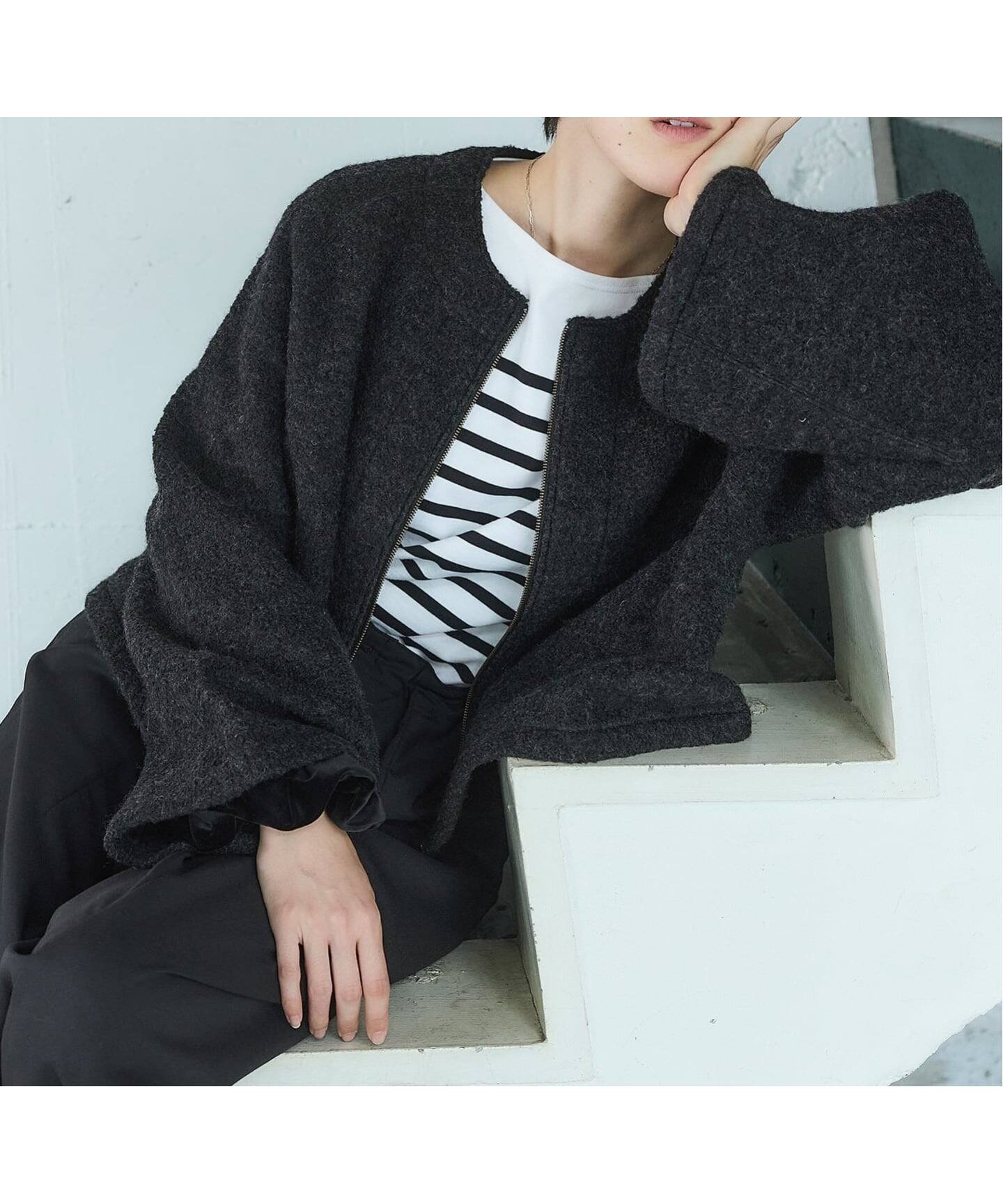 【イエナ/IENA】のBLACK ライナージャケット インテリア・キッズ・メンズ・レディースファッション・服の通販 founy(ファニー) 　ファッション　Fashion　レディースファッション　Fashion for Women　アウター　Coat / Outerwear Collection　レディースジャケット・軽アウター　Jackets　2025年　2025　2025-2026秋冬・A/W　Autumn/Winter 2025–26 AW25–26　ジャケット　Jacket, Outerwear　タートル　Turtleneck, Turtle Collar　フィット　Fit, Slim Fit　フランス　France, French　ミックス　Mix, Mixed Style　ライナー　Liner, Inner Layer　ロング　Long, Long-Length　エレガント 上品　Elegant　A/W・秋冬　Autumn/Winter　グレーA|ID: prp329100004738220 ipo3291000000034225244