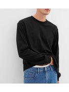 【ギャップ/GAP】のオーガニックコットン100% 長袖Tシャツ TRUE_BLACK|ID: prp329100004738222 ipo3291000000034284190
