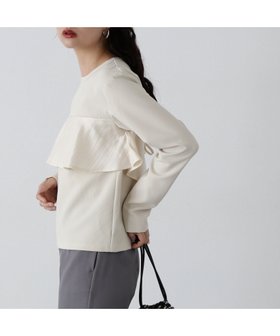 【エヌ ナチュラルビューティーベーシック/N.Natural Beauty basic】の異素材パネルドッキングカットソー 人気、トレンドファッション・服の通販 founy(ファニー) ファッション Fashion レディースファッション Fashion for Women トップス・カットソー Cut & Sew Tops カットソー・ベーシックTシャツ Cut-and-Sewn Tops / Stretch Tees & Basics デニム Denim, Jeans Material ビスチェ Bustier, Corset Top マニッシュ Mannish, Boyish リボン Ribbon, Bow |ID:prp329100004738249