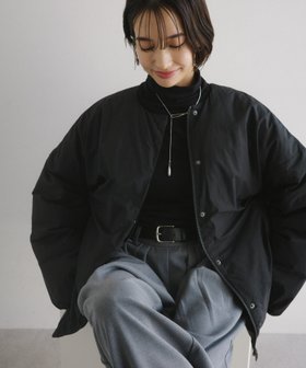 【アンドミー/andme】のノーカラー サイドジップ ダウンジャケット evernavy エバーネイビー 人気、トレンドファッション・服の通販 founy(ファニー) ファッション Fashion レディースファッション Fashion for Women アウター Coat / Outerwear Collection レディースジャケット・軽アウター Jackets キルティング Quilted, Quilting サイドジップ Side Zip, Side Zipper ジャケット Jacket, Outerwear ストール Stole, Wrap タートルネック Turtleneck, High Neck ダウン Down, Puffer バランス Balance, Style Balance フェザー Feather, Feather Detail フレンチ French, French Style |ID:prp329100004738254