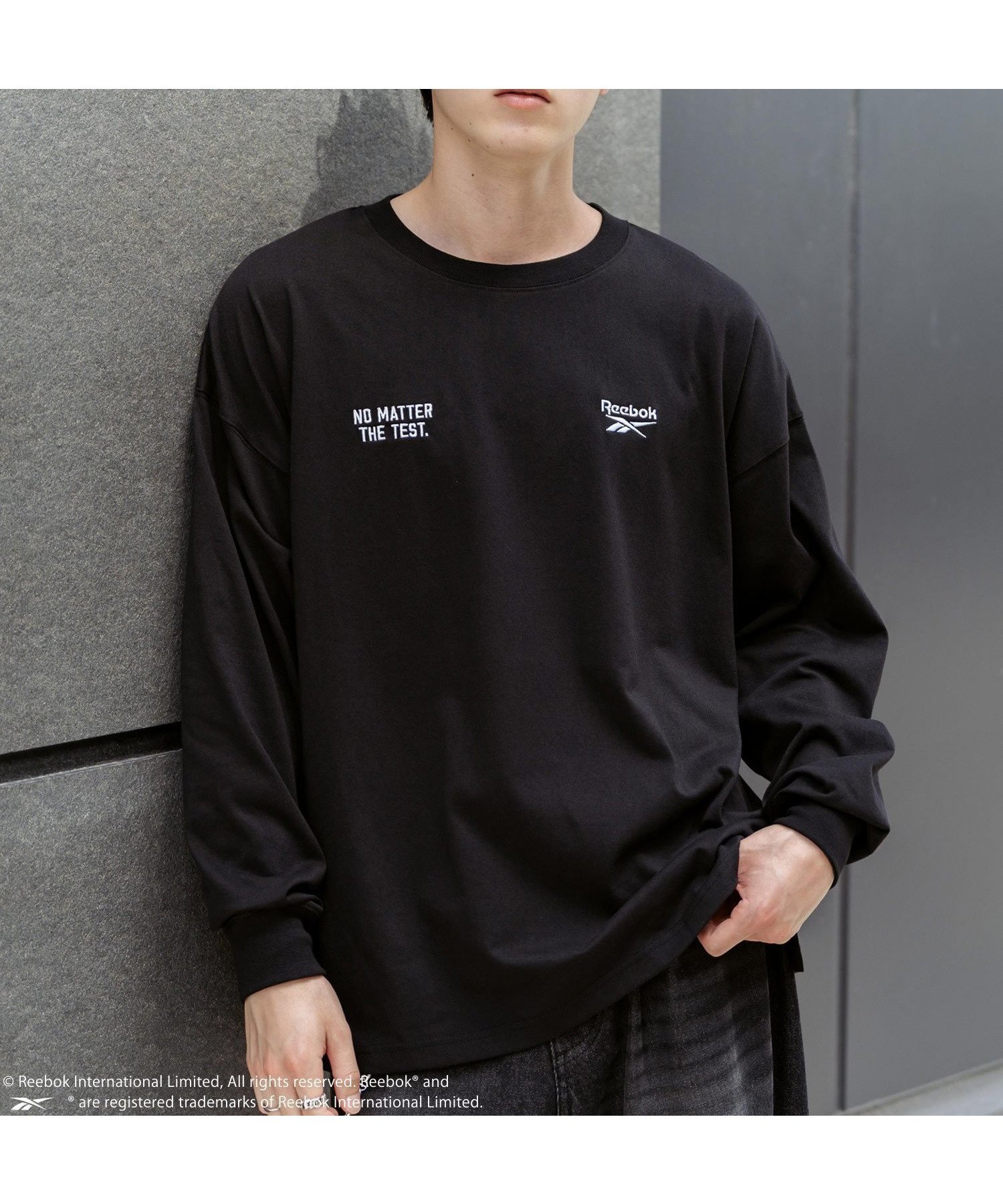 【ロッキーモンロー/Rocky Monroe】のReebok オーバーサイズ両胸刺繍ロングスリーブTシャツ インテリア・キッズ・メンズ・レディースファッション・服の通販 founy(ファニー) 　ファッション　Fashion　レディースファッション　Fashion for Women　トップス・カットソー　Cut & Sew Tops　シャツ・ブラウス・オフィスカジュアル　Elegant Blouses & Button-Ups　ロングTシャツ・Tシャツ　Longline T-Shirts & Tees　インナー　Innerwear　シューズ　Shoes, Footwear　シンプル　Simple, Minimal　スラックス　Slacks, Dress Pants　スリット　Slit, Slit Detail　スリーブ　Sleeve, Long Sleeve / Short Sleeve　デニム　Denim, Jeans Material　トレンド　Trend, Trending Now　長袖　Long Sleeve, Full Sleeve　バランス　Balance, Style Balance　メンズ　Men's, Menswear　無地　Plain, Solid Color　ロング　Long, Long-Length　ワイド　Wide, Wide Fit　再入荷　Restock / Back in Stock　おすすめ　Recommended / Our Picks　ブラック|ID: prp329100004738279 ipo3291000000034962409