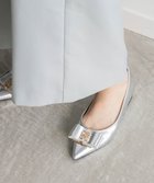 【ランダ/RANDA】のモノグラムパーツリボンフラットパンプス SILVER|ID: prp329100004738293 ipo3291000000034225682