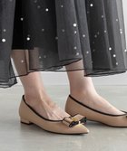 【ランダ/RANDA】のモノグラムパーツリボンフラットパンプス BEIGE|ID: prp329100004738293 ipo3291000000034225685