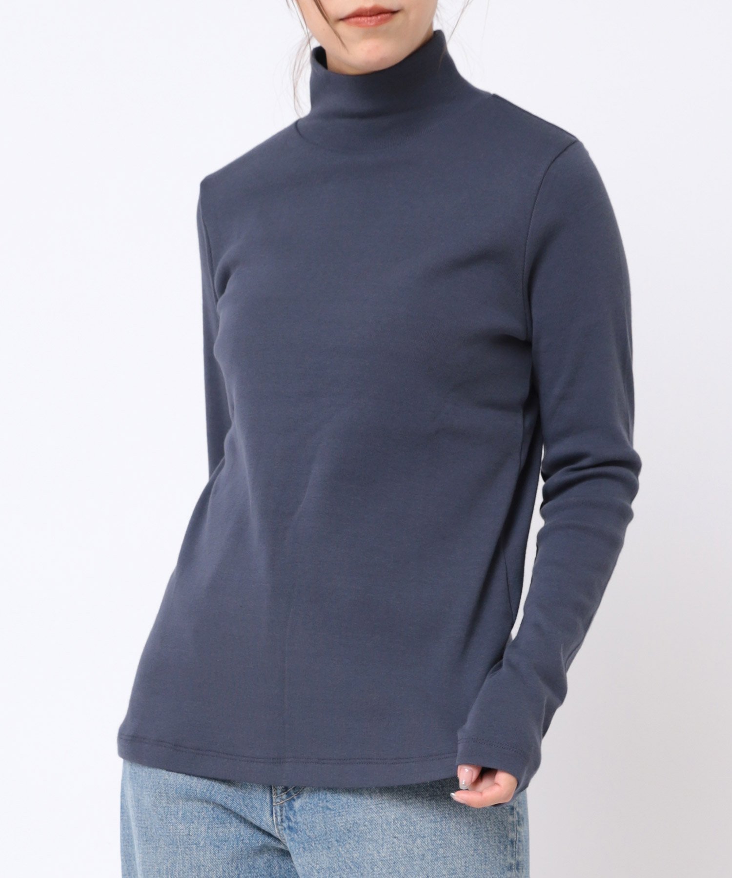 【アールエヌエーエヌ/RNA-N】のM2088 フライスタートル インテリア・キッズ・メンズ・レディースファッション・服の通販 founy(ファニー) 　ファッション　Fashion　レディースファッション　Fashion for Women　インナー　Innerwear　タートル　Turtleneck, Turtle Collar　フィット　Fit, Slim Fit　定番　Standard, Basic Item　ネイビー|ID: prp329100004738308 ipo3291000000034475418