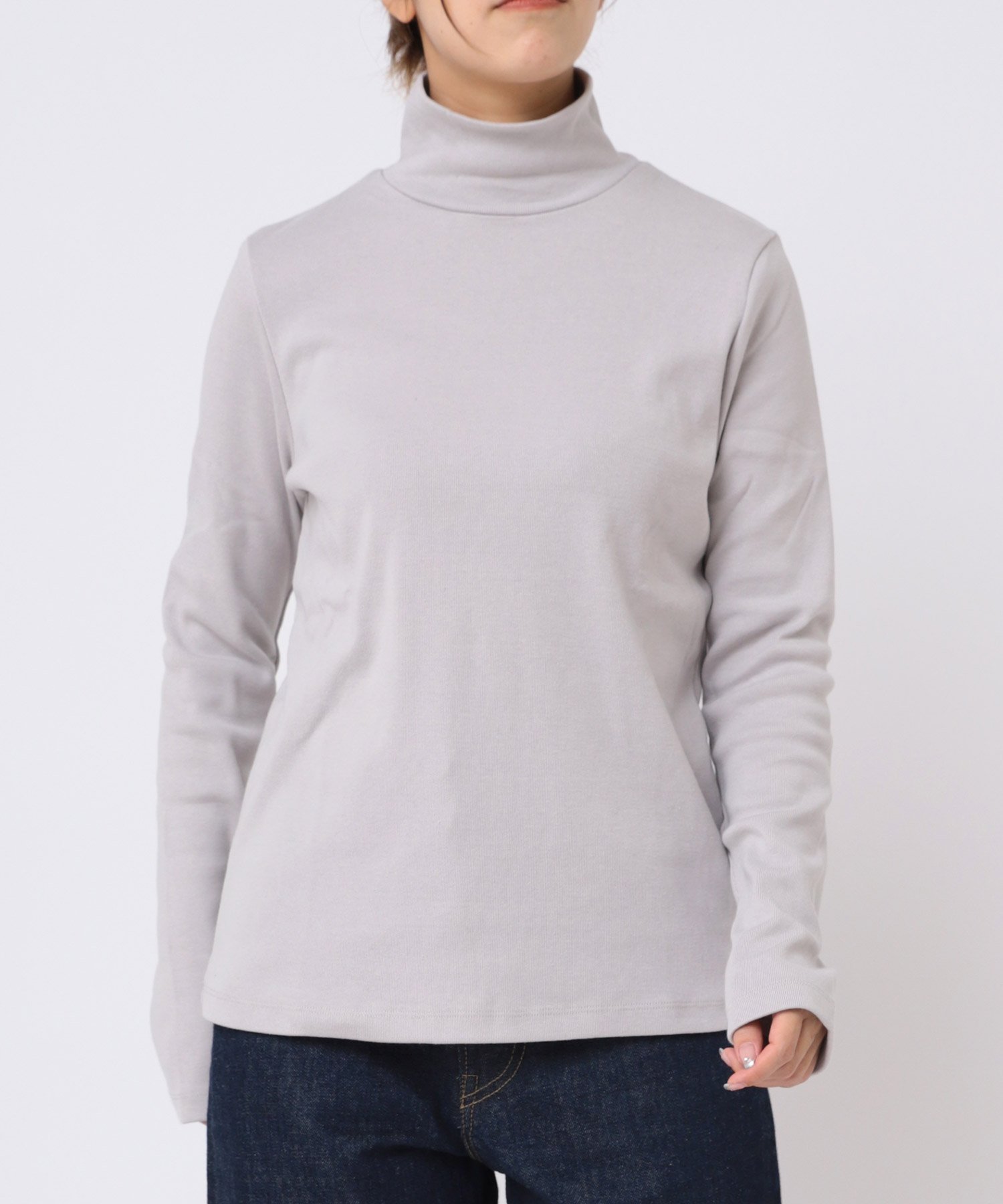 【アールエヌエーエヌ/RNA-N】のM2088 フライスタートル インテリア・キッズ・メンズ・レディースファッション・服の通販 founy(ファニー) 　ファッション　Fashion　レディースファッション　Fashion for Women　インナー　Innerwear　タートル　Turtleneck, Turtle Collar　フィット　Fit, Slim Fit　定番　Standard, Basic Item　グレー|ID: prp329100004738308 ipo3291000000034475422