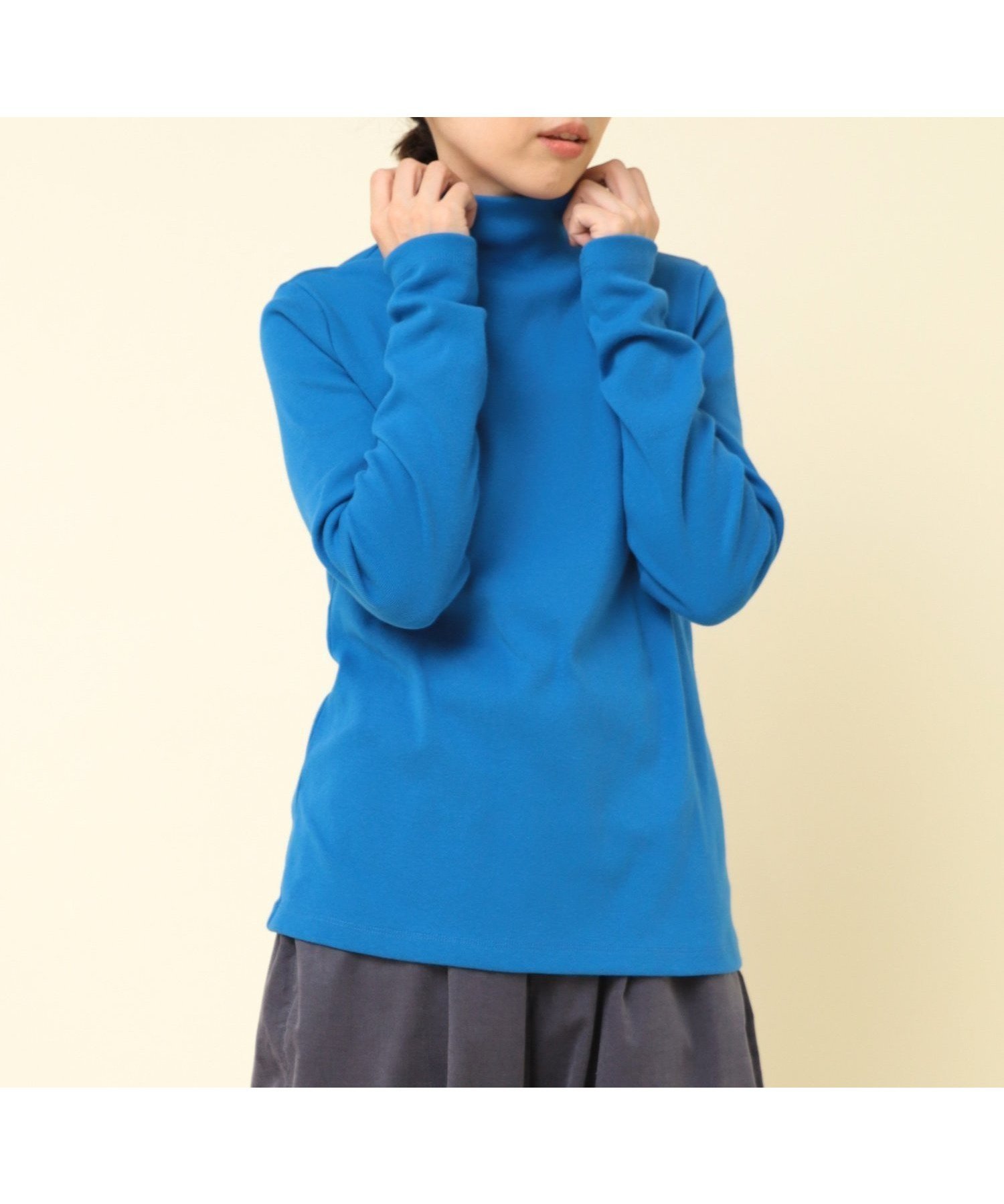 【アールエヌエーエヌ/RNA-N】のM2088 フライスタートル インテリア・キッズ・メンズ・レディースファッション・服の通販 founy(ファニー) 　ファッション　Fashion　レディースファッション　Fashion for Women　インナー　Innerwear　タートル　Turtleneck, Turtle Collar　フィット　Fit, Slim Fit　定番　Standard, Basic Item　ブルー|ID: prp329100004738308 ipo3291000000034475427