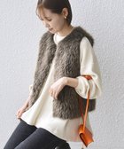 【シップス フォー ウィメン/SHIPS】のリバーシブル フェイクファー ボンディング ジレ 24AW ブラウン|ID: prp329100004738328 ipo3291000000034225890