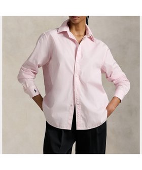 【ラルフローレン/RALPH LAUREN】のオーバーサイズ フィット コットン シャツ 人気、トレンドファッション・服の通販 founy(ファニー) ファッション Fashion レディースファッション Fashion for Women トップス・カットソー Cut & Sew Tops シャツ・ブラウス・オフィスカジュアル Elegant Blouses & Button-Ups カフス Cuff Design ショルダー Shoulder, Shoulder Strap ドロップ Drop Shoulder, Dropped Style フィット Fit, Slim Fit プリーツ Pleats, Pleated ボックス Boxy, Box Shape ヨーク Yoke, Yoke Design ラウンド Round, Round Neck ループ Loop, Loop Knit 長袖 Long Sleeve, Full Sleeve |ID:prp329100004738339