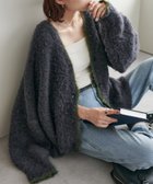 【ディスコート/Discoat】の【新色追加!/WEB限定】MIXブークレシャギー配色Vネックカーディガン チャコールグレー|ID: prp329100004738341 ipo3291000000034225994