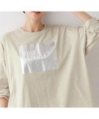 【デッサン/Dessin】の【洗える】箔プリントロングTシャツ 人気、トレンドファッション・服の通販 founy(ファニー) ファッション Fashion レディースファッション Fashion for Women トップス・カットソー Cut & Sew Tops シャツ・ブラウス・オフィスカジュアル Elegant Blouses & Button-Ups ロングTシャツ・Tシャツ Longline T-Shirts & Tees ギャザー Gathered, Ruffled シルバー Silver, Metallic Silver シンプル Simple, Minimal スマート Smart, Elegant プリント Print, Printed Pattern ロング Long, Long-Length 洗える Machine Washable thumbnail グレージュ|ID: prp329100004738348 ipo3291000000034226032