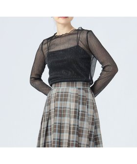 【ビームス ハート/BEAMS HEART】の【秋まで使える】シャイニー シアー プルオーバー 25AW カットソー 長袖 レイヤード 人気、トレンドファッション・服の通販 founy(ファニー) ファッション Fashion レディースファッション Fashion for Women トップス・カットソー Cut & Sew Tops カジュアルプルオーバー・ニットトップス Pullovers & Knit Tops / Casual Pullovers カットソー・ベーシックTシャツ Cut-and-Sewn Tops / Stretch Tees & Basics 2025年 2025 2025-2026秋冬・A/W Autumn/Winter 2025–26 AW25–26 おすすめ Recommended / Our Picks カットソー Cut and Sewn Top シアー Sheer, See-Through シャイニー Shiny, Glossy Finish シンプル Simple, Minimal ジャケット Jacket, Outerwear ストレート Straight, Straight Cut バランス Balance, Style Balance プリーツ Pleats, Pleated 秋 Autumn 長袖 Long Sleeve, Full Sleeve |ID:prp329100004738352