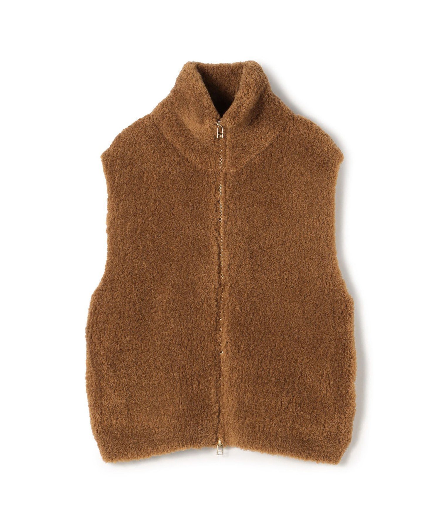 【トゥモローランド/TOMORROWLAND】のムートン ジップアップベスト インテリア・キッズ・メンズ・レディースファッション・服の通販 founy(ファニー) 　ファッション　Fashion　レディースファッション　Fashion for Women　アウター　Coat / Outerwear Collection　トップス・カットソー　Cut & Sew Tops　ベスト&ジレ / 重ね着スタイル　Vests & Gilets　2024年　2024　2024-2025秋冬・A/W　Autumn/Winter 2024–25 AW24–25　おすすめ　Recommended / Our Picks　ジップアップ　Zip-Up, Full Zip　トレンド　Trend, Trending Now　バランス　Balance, Style Balance　ベスト　Vest, Waistcoat　ムートン　Shearling, Mouton　今季　This Season, Current Season　45 キャメル|ID: prp329100004738354 ipo3291000000034471513