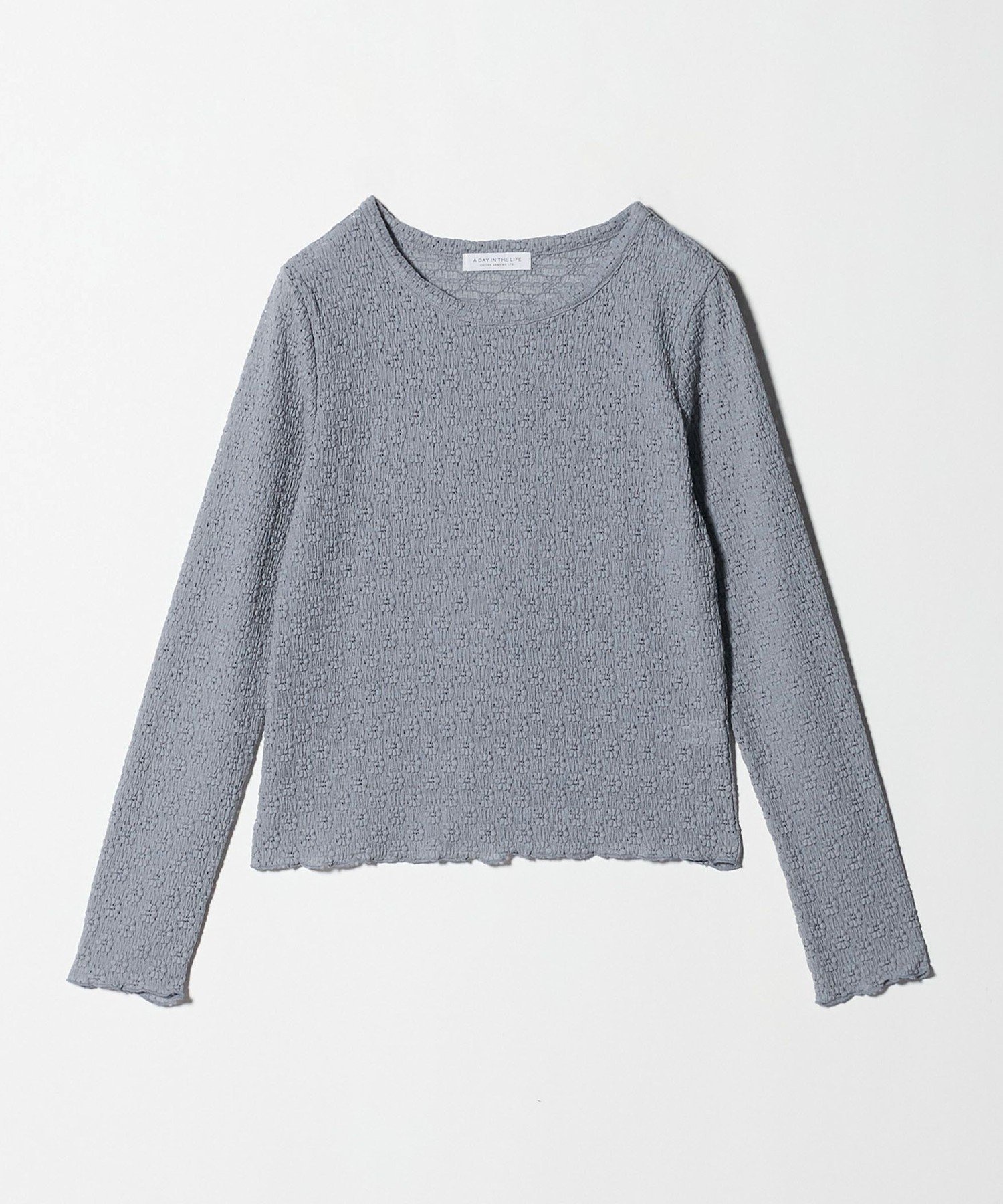 【ユナイテッドアローズ/UNITED ARROWS】のフラワーレース コンパクトTシャツ A DAY IN THE LIFE インテリア・キッズ・メンズ・レディースファッション・服の通販 founy(ファニー) ファッション Fashion レディースファッション Fashion for Women トップス・カットソー Cut & Sew Tops シャツ・ブラウス・オフィスカジュアル Elegant Blouses & Button-Ups ロングTシャツ・Tシャツ Longline T-Shirts & Tees インナー Innerwear カットソー Cut and Sewn Top カーゴパンツ Cargo Pants, Utility Pants コンパクト Compact, Small Size シンプル Simple, Minimal スラックス Slacks, Dress Pants デニム Denim, Jeans Material トレンド Trend, Trending Now バランス Balance, Style Balance フィット Fit, Slim Fit フラワー Flower, Floral レース Lace, Lace Fabric アウトレット Outlet / Clearance おすすめ Recommended / Our Picks ビジネス 仕事 通勤 Business / Work / Commuting LT.BLUE|ID: prp329100004738382 ipo3291000000034772674