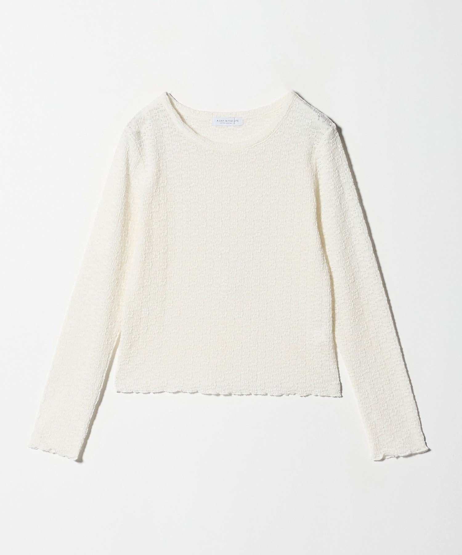 【ユナイテッドアローズ/UNITED ARROWS】のフラワーレース コンパクトTシャツ A DAY IN THE LIFE インテリア・キッズ・メンズ・レディースファッション・服の通販 founy(ファニー) ファッション Fashion レディースファッション Fashion for Women トップス・カットソー Cut & Sew Tops シャツ・ブラウス・オフィスカジュアル Elegant Blouses & Button-Ups ロングTシャツ・Tシャツ Longline T-Shirts & Tees インナー Innerwear カットソー Cut and Sewn Top カーゴパンツ Cargo Pants, Utility Pants コンパクト Compact, Small Size シンプル Simple, Minimal スラックス Slacks, Dress Pants デニム Denim, Jeans Material トレンド Trend, Trending Now バランス Balance, Style Balance フィット Fit, Slim Fit フラワー Flower, Floral レース Lace, Lace Fabric アウトレット Outlet / Clearance おすすめ Recommended / Our Picks ビジネス 仕事 通勤 Business / Work / Commuting OFF WHITE|ID: prp329100004738382 ipo3291000000034772676