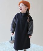 【デビロック/devirock / KIDS】のスフレスウェット 袖ボア ハーフジップ 裏起毛ワンピース 長袖ワンピース 25AW 人気、トレンドファッション・服の通販 founy(ファニー) ファッション Fashion キッズファッション Fashion for Kids ワンピース Dresses トレンド Trend, Trending Now 長袖 Long Sleeve, Full Sleeve おすすめ Recommended / Our Picks 2025年 2025 2025-2026秋冬・A/W Autumn/Winter 2025–26 AW25–26 thumbnail ブラック|ID: prp329100004738387 ipo3291000000034702926