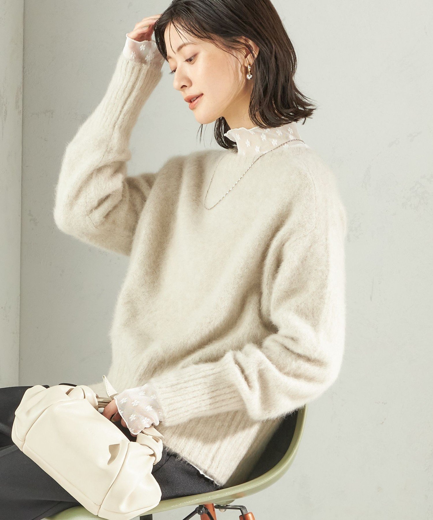 【シップス フォー ウィメン/SHIPS】の【一部WEB限定】 手洗い可能 フォックス クルーネック ニット プルオーバー 人気、トレンドファッション・服の通販 founy(ファニー) ファッション Fashion レディースファッション Fashion for Women トップス・カットソー Cut & Sew Tops ニット Knit Tops & Sweaters カジュアルプルオーバー・ニットトップス Pullovers & Knit Tops / Casual Pullovers コンパクト Compact, Small Size シンプル Simple, Minimal フォックス Fox, Fox Fur ボトム Bottoms, Lower Wear ポケット Pocket, Pocket Detail ワイド Wide, Wide Fit エレガント 上品 Elegant 2025年 2025 2025-2026秋冬・A/W Autumn/Winter 2025–26 AW25–26 other-1|ID: prp329100004738394 ipo3291000000034882487