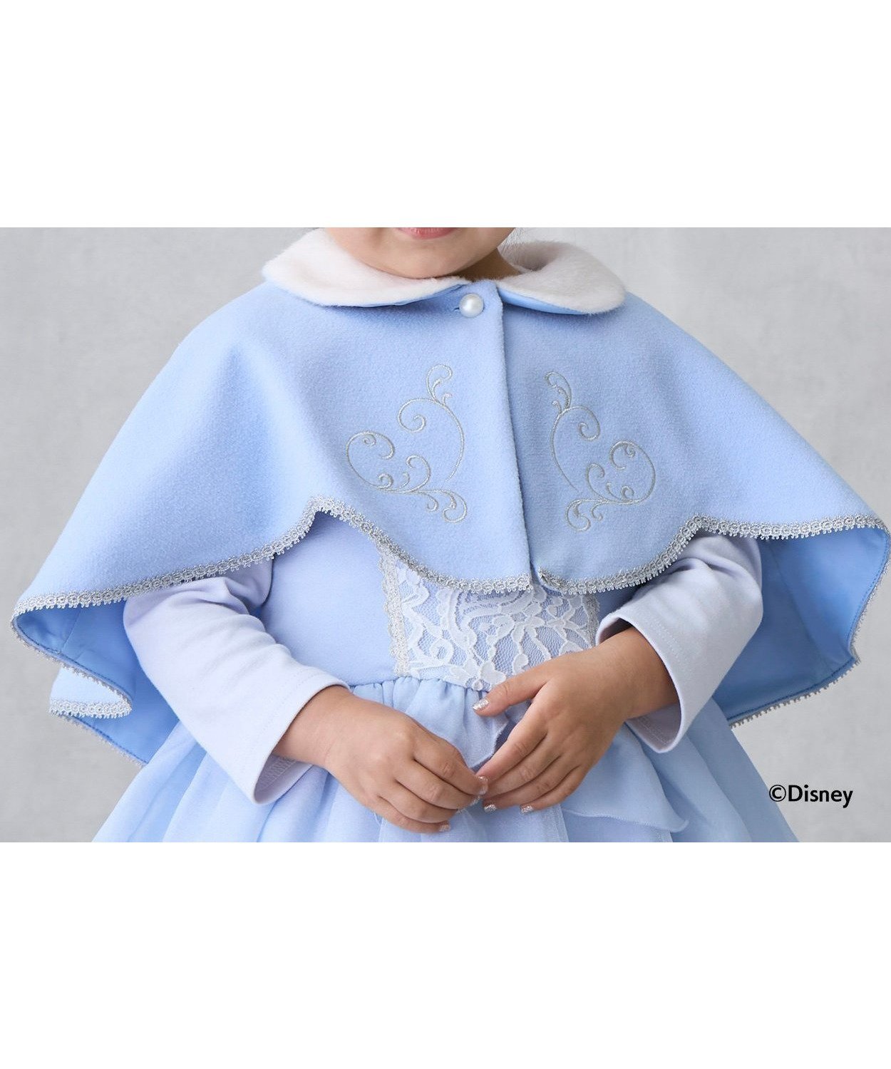 【ナルミヤ オンライン/NARUMIYA ONELINE / KIDS】の【Disney】なりきりケープ インテリア・キッズ・メンズ・レディースファッション・服の通販 founy(ファニー) 　ファッション　Fashion　キッズファッション　Fashion for Kids　キャラクター　Character, Licensed Characters　レース　Lace, Lace Fabric　ブルー|ID: prp329100004738399 ipo3291000000034226384