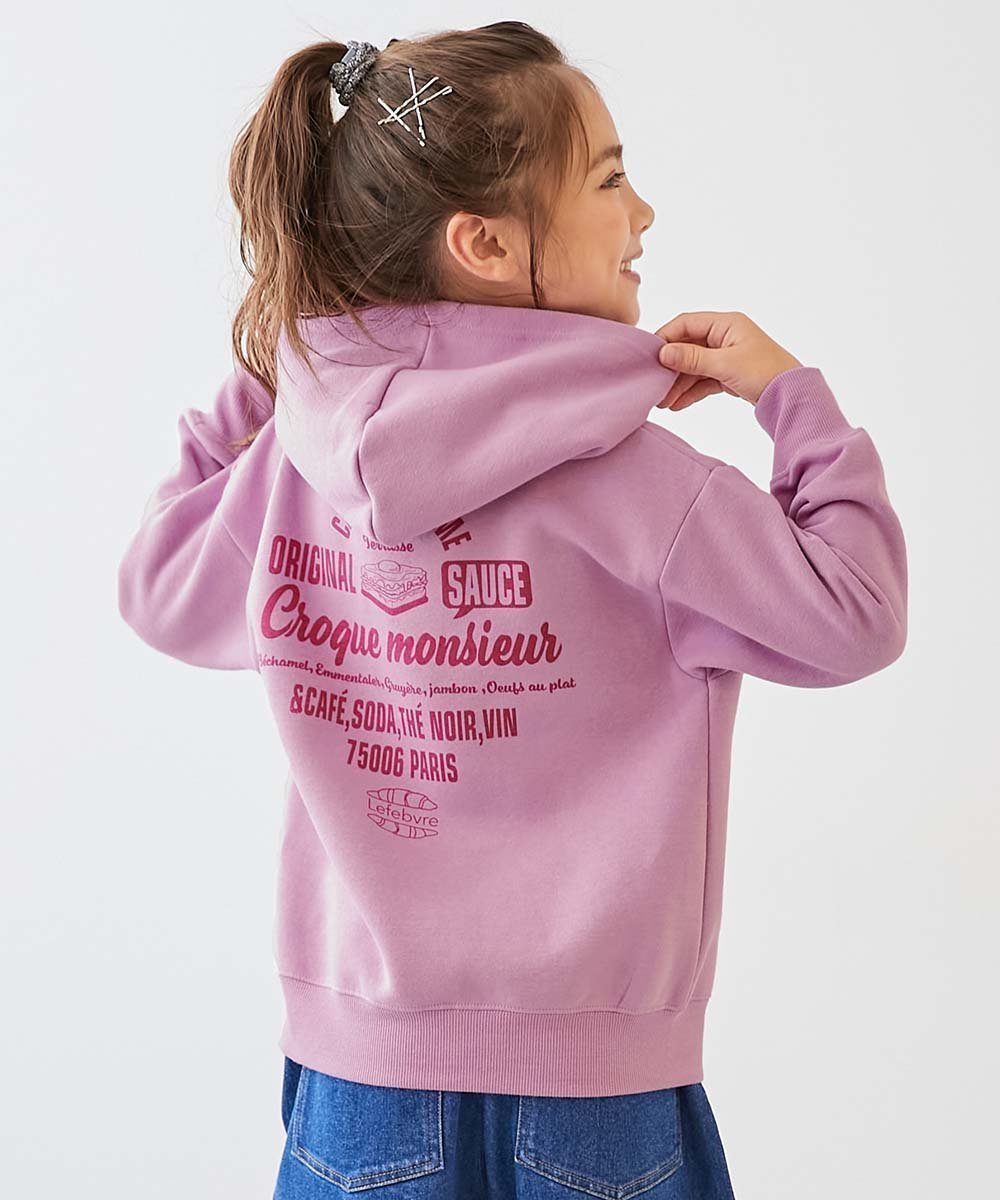 【デビロック/devirock / KIDS】のデビラボ プリント裏起毛プルパーカー プルパーカー パーカー トップス 25AW インテリア・キッズ・メンズ・レディースファッション・服の通販 founy(ファニー) 　ファッション　Fashion　キッズファッション　Fashion for Kids　トップス・カットソー　Cut & Sew Tops　トレンド　Trend, Trending Now　パーカー　Hoodie, Parka　プリント　Print, Printed Pattern　おすすめ　Recommended / Our Picks　2025年　2025　2025-2026秋冬・A/W　Autumn/Winter 2025–26 AW25–26　009-バックロゴ2-モーブピンク|ID: prp329100004738434 ipo3291000000034405495