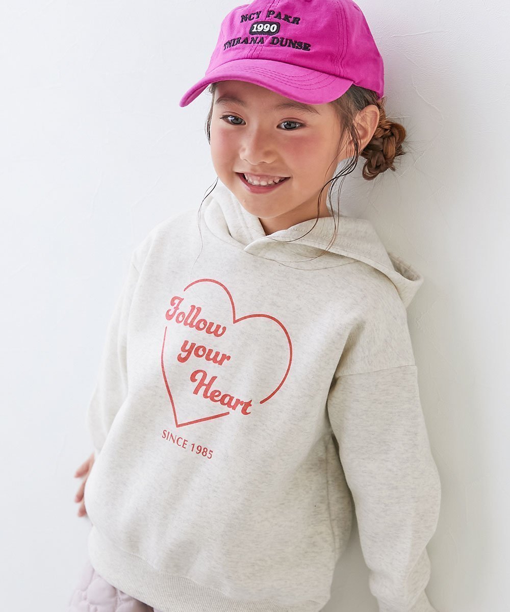 【デビロック/devirock / KIDS】のデビラボ プリント裏起毛プルパーカー プルパーカー パーカー トップス 25AW インテリア・キッズ・メンズ・レディースファッション・服の通販 founy(ファニー) 　ファッション　Fashion　キッズファッション　Fashion for Kids　トップス・カットソー　Cut & Sew Tops　トレンド　Trend, Trending Now　パーカー　Hoodie, Parka　プリント　Print, Printed Pattern　おすすめ　Recommended / Our Picks　2025年　2025　2025-2026秋冬・A/W　Autumn/Winter 2025–26 AW25–26　007-ハート-オートミール|ID: prp329100004738434 ipo3291000000034900641