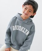 【デビロック/devirock / KIDS】のデビラボ プリント裏起毛プルパーカー プルパーカー パーカー トップス 25AW 003-ロゴ2-くすみブルー|ID: prp329100004738434 ipo3291000000035107682