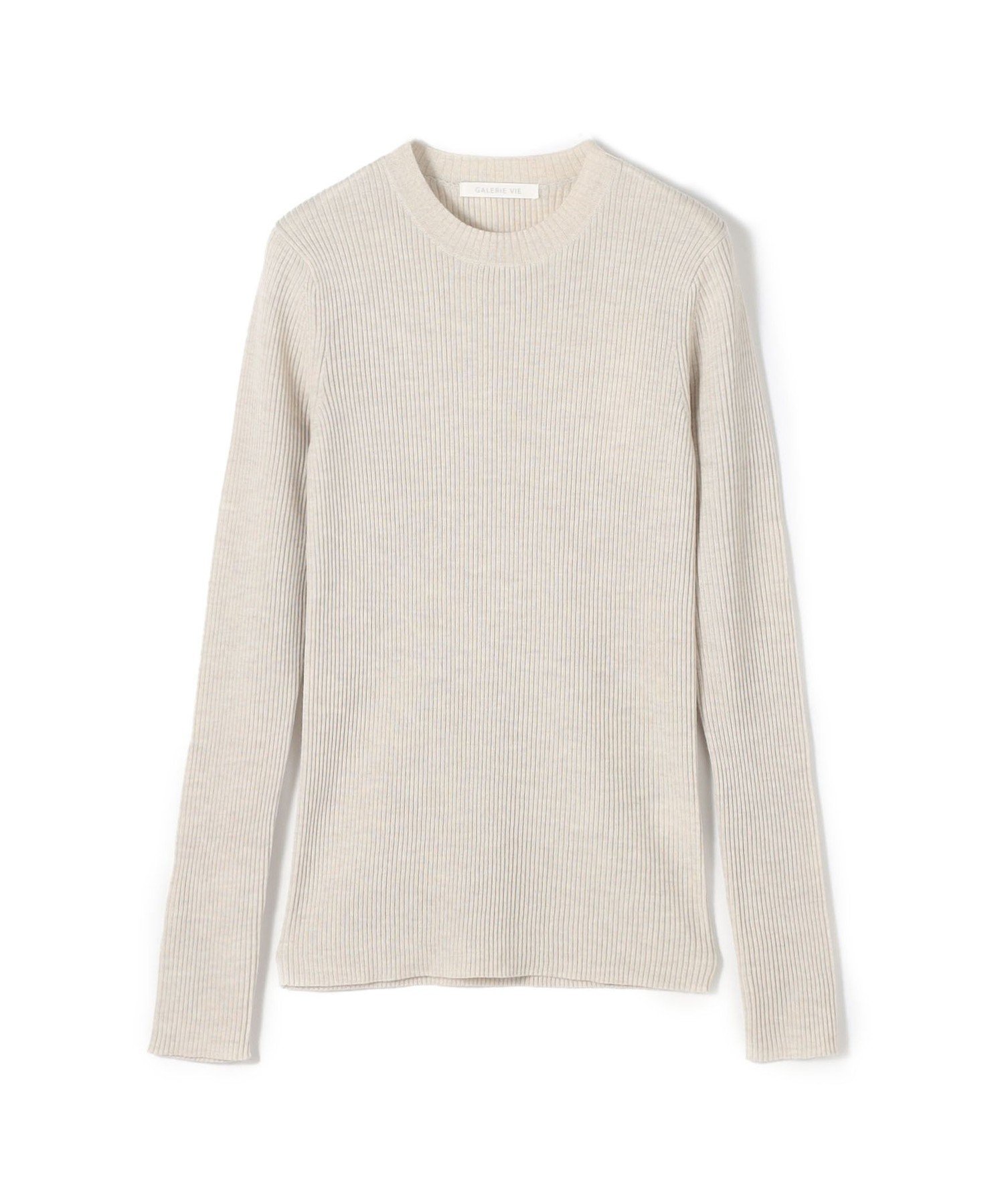 【トゥモローランド/TOMORROWLAND】のプルミエールウールリブ クルーネックプルオーバー インテリア・キッズ・メンズ・レディースファッション・服の通販 founy(ファニー) ファッション Fashion レディースファッション Fashion for Women トップス・カットソー Cut & Sew Tops カジュアルプルオーバー・ニットトップス Pullovers & Knit Tops / Casual Pullovers インナー Innerwear コンパクト Compact, Small Size フィット Fit, Slim Fit ベーシック Basic, Essential 定番 Standard, Basic Item 41 ライトベージュ|ID: prp329100004738447 ipo3291000000034882521