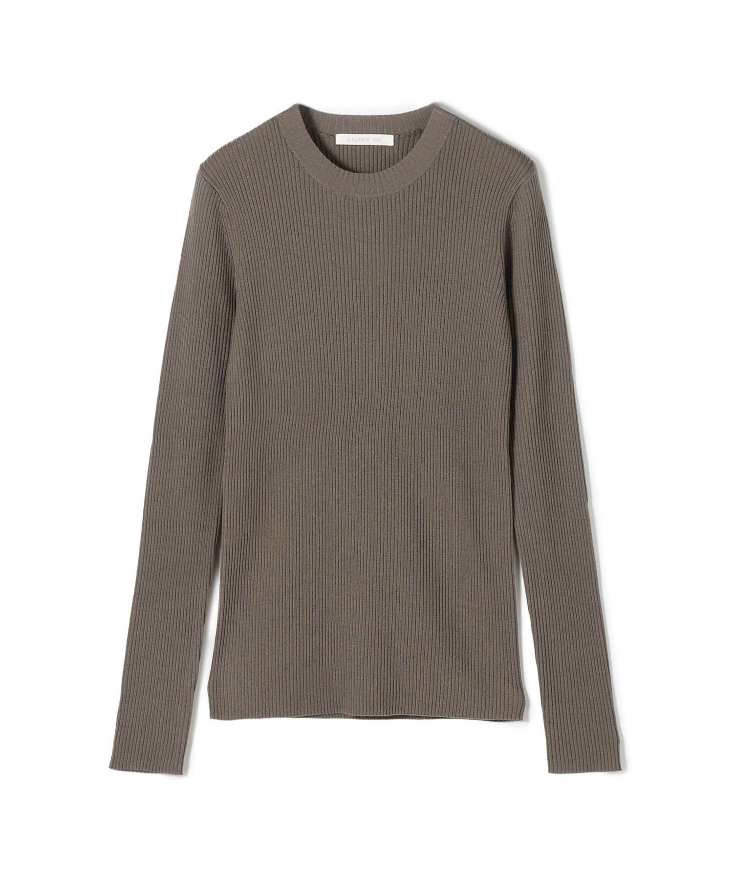 【トゥモローランド/TOMORROWLAND】のプルミエールウールリブ クルーネックプルオーバー インテリア・キッズ・メンズ・レディースファッション・服の通販 founy(ファニー) ファッション Fashion レディースファッション Fashion for Women トップス・カットソー Cut & Sew Tops カジュアルプルオーバー・ニットトップス Pullovers & Knit Tops / Casual Pullovers インナー Innerwear コンパクト Compact, Small Size フィット Fit, Slim Fit ベーシック Basic, Essential 定番 Standard, Basic Item 45 ブラウン|ID: prp329100004738447 ipo3291000000034882522