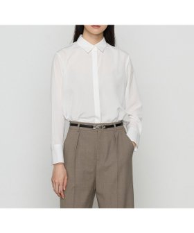 【コムサ/COMME CA】のパウダーデシン/デシンストライプ シャツ 人気、トレンドファッション・服の通販 founy(ファニー) ファッション Fashion レディースファッション Fashion for Women トップス・カットソー Cut & Sew Tops シャツ・ブラウス・オフィスカジュアル Elegant Blouses & Button-Ups インナー Innerwear ジャケット Jacket, Outerwear ストライプ Stripe, Striped Pattern パウダー Powder, Soft Tone プリント Print, Printed Pattern ベーシック Basic, Essential 人気 Popular, Best Seller 定番 Standard, Basic Item 無地 Plain, Solid Color |ID:prp329100004738499