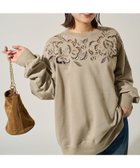 【フリークスストア/FREAK'S STORE】のフラワー カット 刺繍 裏毛 スウェット プルオーバー【限定展開】 25AW ベージュ|ID: prp329100004738540 ipo3291000000034227253