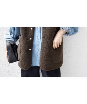 【シップス フォー ウィメン/SHIPS】の手洗い可能 ボア フリース リバーシブル ベスト 人気、トレンドファッション・服の通販 founy(ファニー) ファッション Fashion レディースファッション Fashion for Women アウター Coat / Outerwear Collection トップス・カットソー Cut & Sew Tops ベスト&ジレ / 重ね着スタイル Vests & Gilets アンティーク Antique-Inspired インナー Innerwear ドット Polka Dot, Dot Pattern 人気 Popular, Best Seller ベスト Vest, Waistcoat ボンディング Bonding, Bonded Fabric ポケット Pocket, Pocket Detail リバーシブル Reversible, Two-Sided 2025年 2025 2025-2026秋冬・A/W Autumn/Winter 2025–26 AW25–26 |ID:prp329100004738581