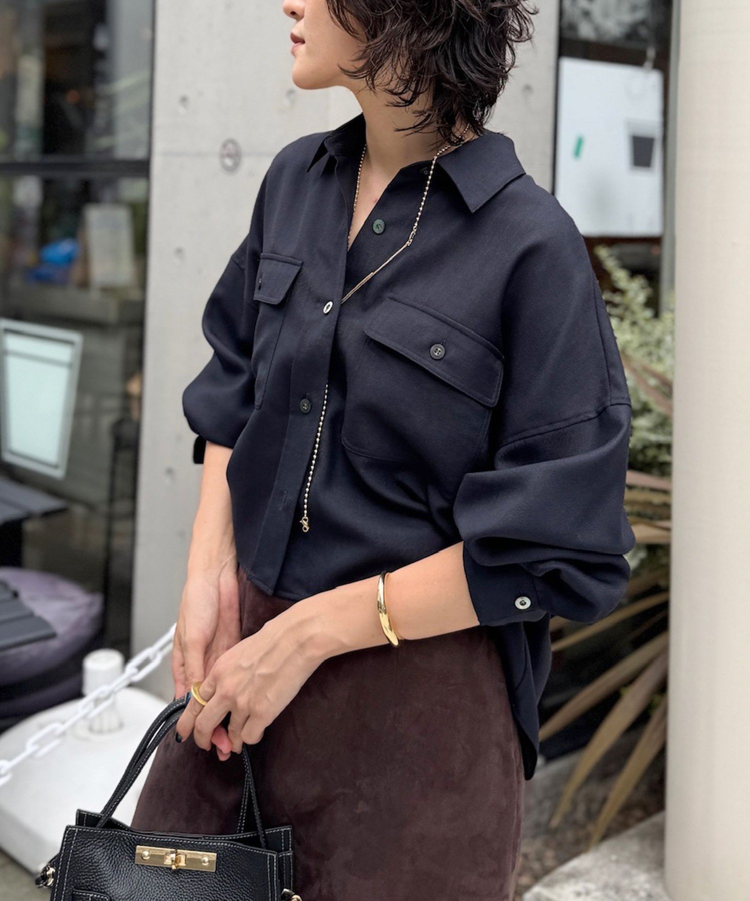 【ノーリーズ/NOLLEY'S】のウォッシャブルウール混ビエラショートシャツ 人気、トレンドファッション・服の通販 founy(ファニー) 　ファッション　Fashion　レディースファッション　Fashion for Women　トップス・カットソー　Cut & Sew Tops　シャツ・ブラウス・オフィスカジュアル　Elegant Blouses & Button-Ups　2025年　2025　2025-2026秋冬・A/W　Autumn/Winter 2025–26 AW25–26　おすすめ　Recommended / Our Picks　ショート　Short, Short Length　ポケット　Pocket, Pocket Detail　 other-1|ID: prp329100004738604 ipo3291000000034918701