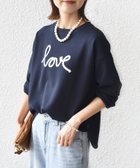 【シップス フォー ウィメン/SHIPS】の【WEB限定】 手洗い可能 ファンシー コード 刺繍 ダンボール カットソー ネイビー|ID: prp329100004738614 ipo3291000000034227587