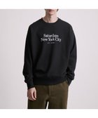 【サタデイズ ニューヨークシティ/SATURDAYS NYC】のBowery Miller Standard Sweatshirt 人気、トレンドファッション・服の通販 founy(ファニー) ファッション Fashion レディースファッション Fashion for Women トップス・カットソー Cut & Sew Tops シャツ・ブラウス・オフィスカジュアル Elegant Blouses & Button-Ups レディースパーカー・カジュアルフーディー Casual Hoodies & Sweatshirts ロングTシャツ・Tシャツ Longline T-Shirts & Tees スウェット・クルーネックトップス Sweatshirts & Crewnecks / Relaxed Fit Sweat Tops スタンダード Standard, Basic フィット Fit, Slim Fit フロント Front, Front Design 定番 Standard, Basic Item thumbnail ブラック(01)|ID: prp329100004738638 ipo3291000000034227727