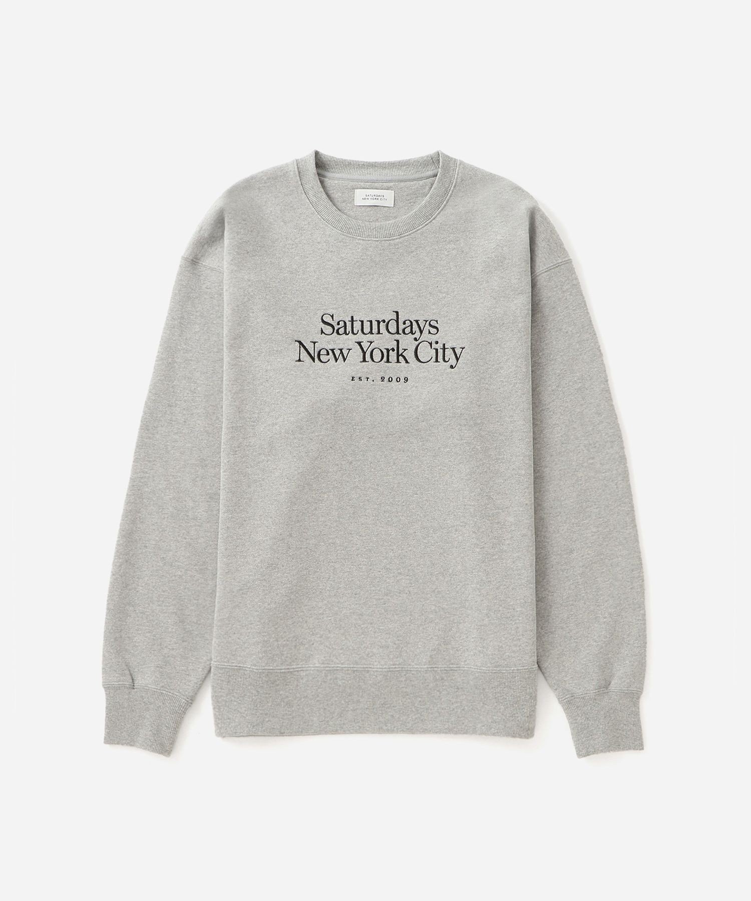 【サタデイズ ニューヨークシティ/SATURDAYS NYC】のBowery Miller Standard Sweatshirt インテリア・キッズ・メンズ・レディースファッション・服の通販 founy(ファニー) 　ファッション　Fashion　レディースファッション　Fashion for Women　トップス・カットソー　Cut & Sew Tops　シャツ・ブラウス・オフィスカジュアル　Elegant Blouses & Button-Ups　レディースパーカー・カジュアルフーディー　Casual Hoodies & Sweatshirts　ロングTシャツ・Tシャツ　Longline T-Shirts & Tees　スウェット・クルーネックトップス　Sweatshirts & Crewnecks / Relaxed Fit Sweat Tops　スタンダード　Standard, Basic　フィット　Fit, Slim Fit　フロント　Front, Front Design　定番　Standard, Basic Item　グレー(07)|ID: prp329100004738638 ipo3291000000034227728