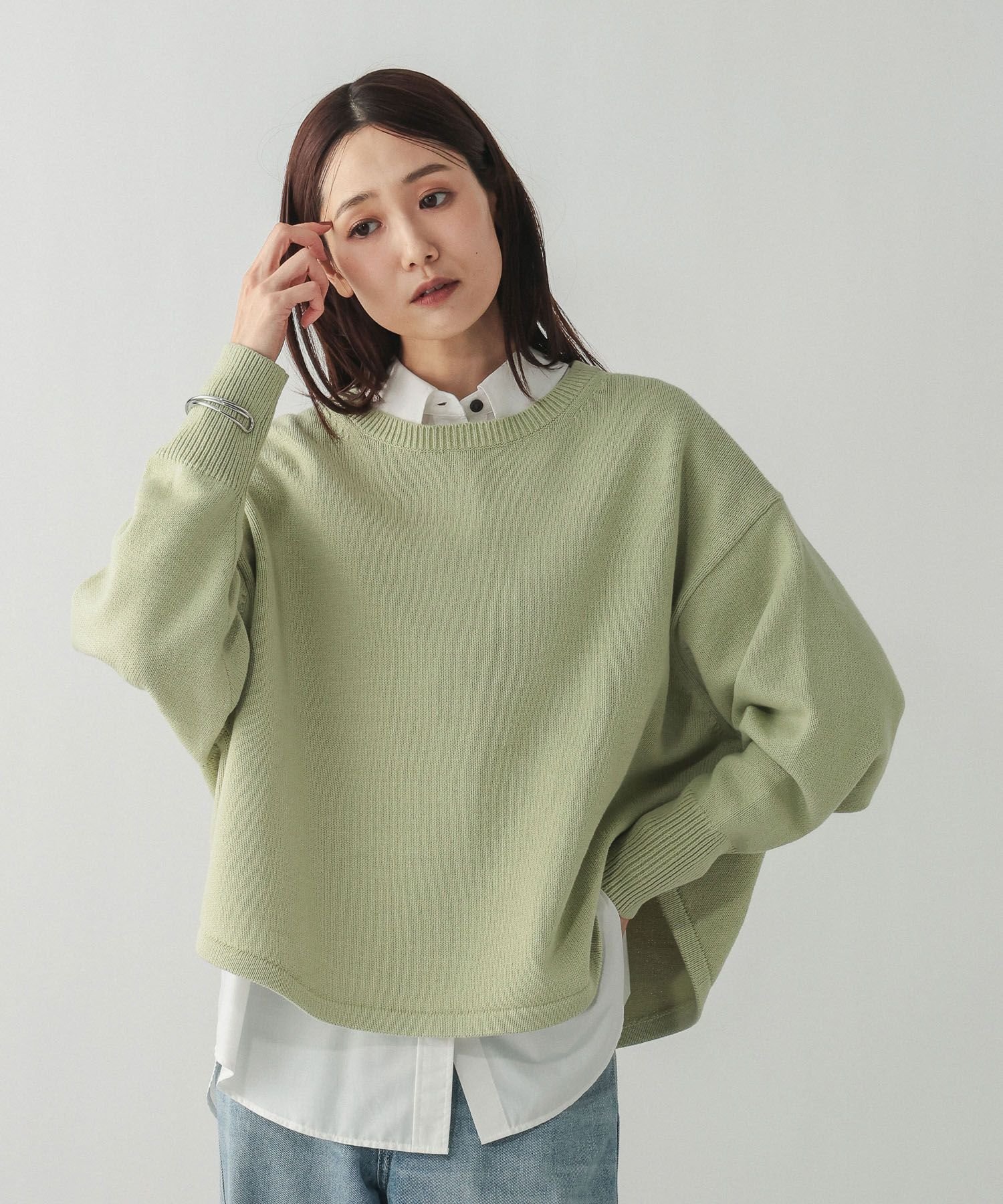 【グローバルワーク/GLOBAL WORK】の毛玉になりにくいドルマン/494139 インテリア・キッズ・メンズ・レディースファッション・服の通販 founy(ファニー) ファッション Fashion レディースファッション Fashion for Women ショート Short, Short Length ラウンド Round, Round Neck レギュラー Regular, Standard Fit ワイド Wide, Wide Fit セージ73|ID: prp329100004738675 ipo3291000000034780179