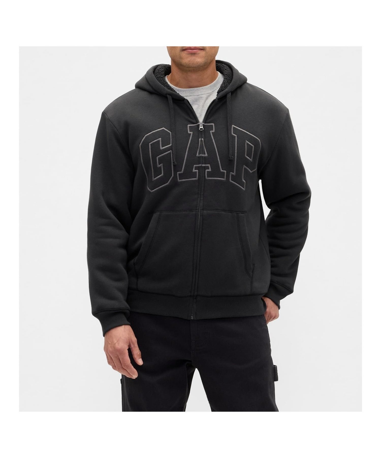 【ギャップ/GAP】のリラックスフィット GAPロゴ 裏ボア ジップアップパーカー インテリア・キッズ・メンズ・レディースファッション・服の通販 founy(ファニー)  ファッション Fashion レディースファッション Fashion for Women トップス・カットソー Cut & Sew Tops レディースパーカー・カジュアルフーディー Casual Hoodies & Sweatshirts トレンド Trend, Trending Now フィット Fit, Slim Fit フォルム Silhouette, Form フロント Front, Front Design ボトム Bottoms, Lower Wear リラックス Relax, Relaxed Fit MOONLESS_NIGHT|ID: prp329100004738676 ipo3291000000034388908