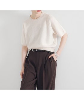 【アーバンリサーチ/URBAN RESEARCH】のFOX/CASHMEREハーフスリーブニット 人気、トレンドファッション・服の通販 founy(ファニー) ファッション Fashion レディースファッション Fashion for Women トップス・カットソー Cut & Sew Tops ニット Knit Tops & Sweaters 2025年 2025 2025-2026秋冬・A/W Autumn/Winter 2025–26 AW25–26 冬 Winter / This Winter カットソー Cut and Sewn Top デニム Denim, Jeans Material フォックス Fox, Fox Fur ベーシック Basic, Essential ボトム Bottoms, Lower Wear 半袖 Short Sleeve, Half Sleeve A/W・秋冬 Autumn/Winter |ID:prp329100004738693