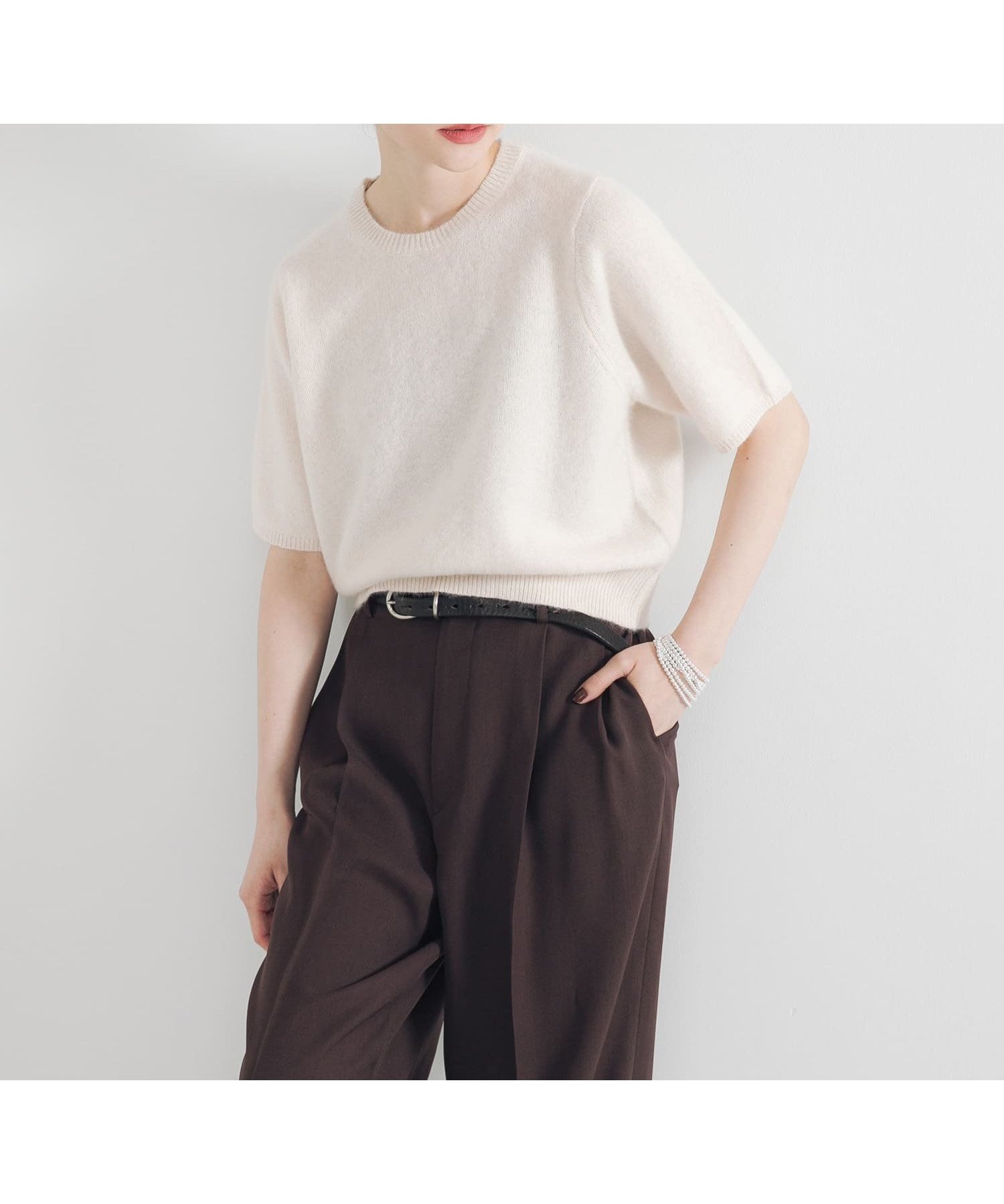 【アーバンリサーチ/URBAN RESEARCH】のFOX/CASHMEREハーフスリーブニット 人気、トレンドファッション・服の通販 founy(ファニー) 　ファッション　Fashion　レディースファッション　Fashion for Women　トップス・カットソー　Cut & Sew Tops　ニット　Knit Tops & Sweaters　2025年　2025　2025-2026秋冬・A/W　Autumn/Winter 2025–26 AW25–26　冬　Winter / This Winter　カットソー　Cut and Sewn Top　デニム　Denim, Jeans Material　フォックス　Fox, Fox Fur　ベーシック　Basic, Essential　ボトム　Bottoms, Lower Wear　半袖　Short Sleeve, Half Sleeve　A/W・秋冬　Autumn/Winter　 other-1|ID: prp329100004738693 ipo3291000000034228015