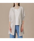 【マッキントッシュ ロンドン/MACKINTOSH LONDON】のシャイニーリネンニットカーディガン グレー|ID: prp329100004738699 ipo3291000000034228038