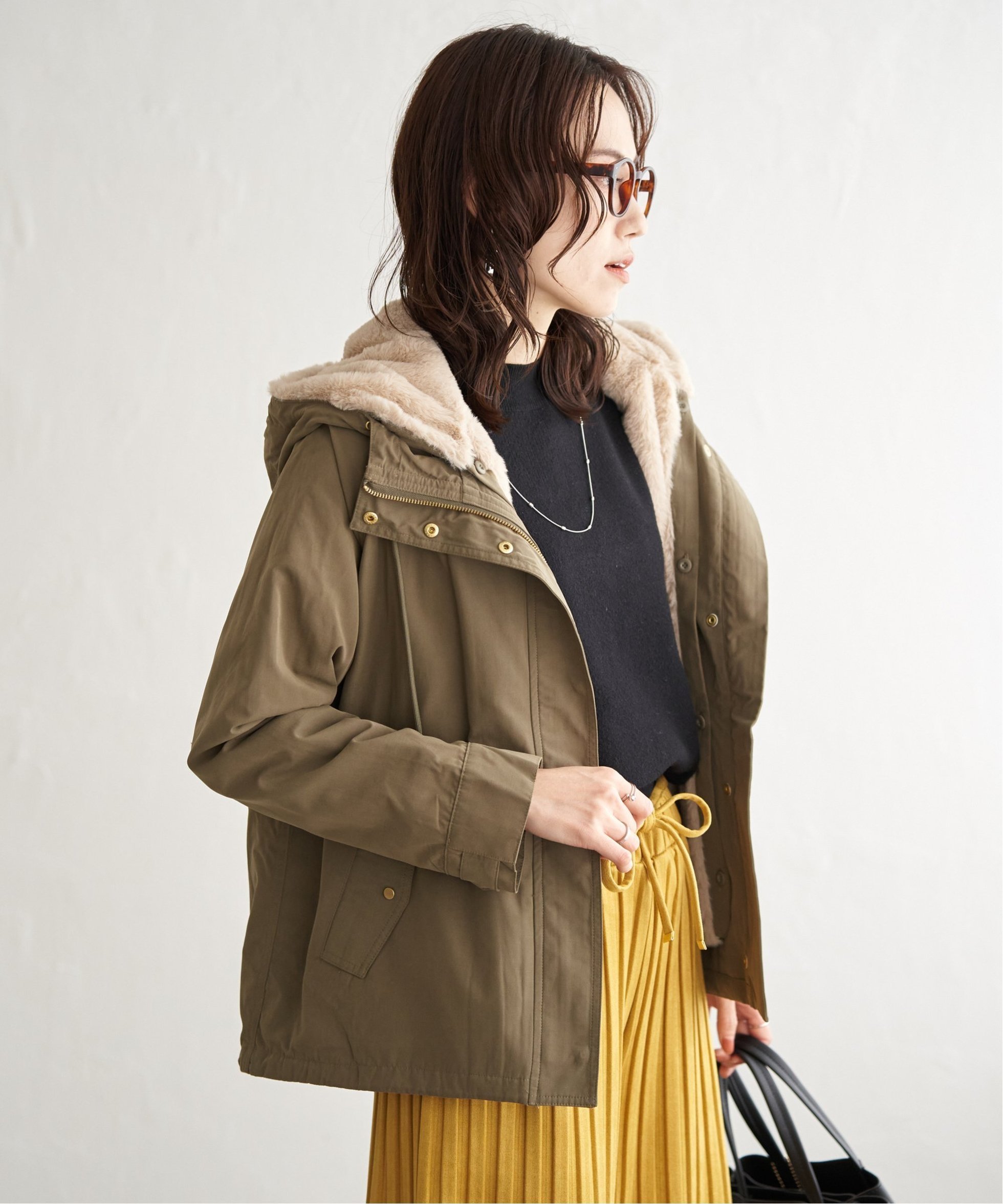 【イッカ/ikka】のボアライナー3WAYマンパー インテリア・キッズ・メンズ・レディースファッション・服の通販 founy(ファニー) 　ファッション　Fashion　レディースファッション　Fashion for Women　春　Spring　秋　Autumn　タフタ　Taffeta, Structured Fabric　デニム　Denim, Jeans Material　定番　Standard, Basic Item　パーカー　Hoodie, Parka　ピーチ　Peach, Soft Touch　フェイクファー　Faux Fur, Imitation Fur　フォルム　Silhouette, Form　ボトム　Bottoms, Lower Wear　ライナー　Liner, Inner Layer　ワイド　Wide, Wide Fit　冬　Winter / This Winter　おすすめ　Recommended / Our Picks　ミドリケイ|ID: prp329100004738782 ipo3291000000034723617