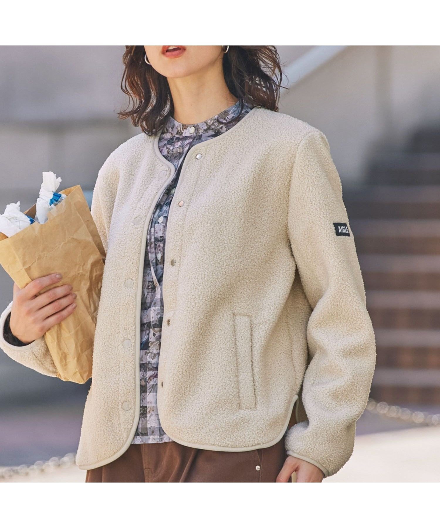 【エーグル/AIGLE】のカーディガン シェルパフリースジャケット 人気、トレンドファッション・服の通販 founy(ファニー) ファッション Fashion レディースファッション Fashion for Women カーディガン Cardigan, Knitwear ショート Short, Short Length ジャケット Jacket, Outerwear モダン Modern, Contemporary ラウンド Round, Round Neck A/W・秋冬 Autumn/Winter other-1|ID: prp329100004738790 ipo3291000000034892986