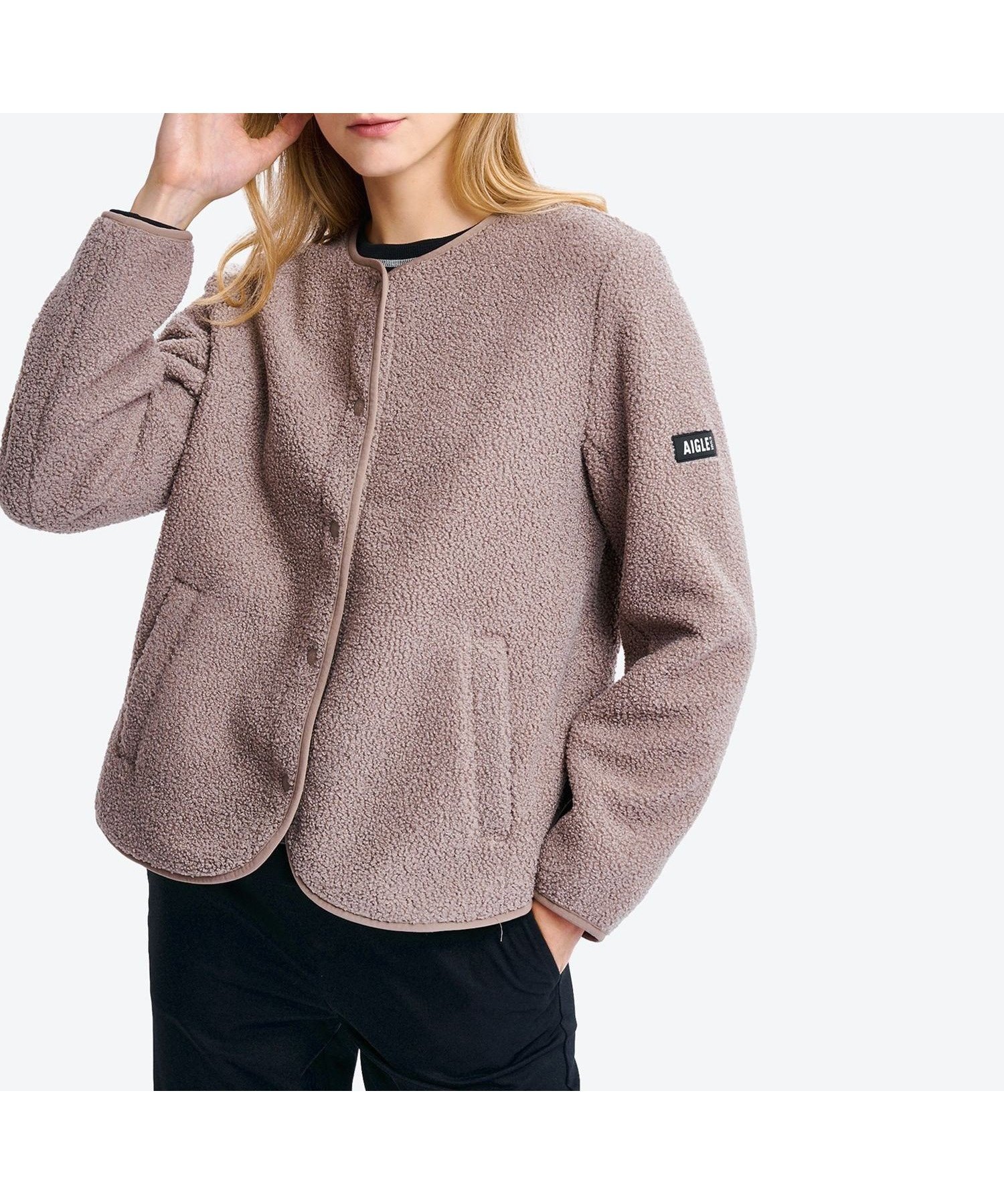 【エーグル/AIGLE】のカーディガン シェルパフリースジャケット インテリア・キッズ・メンズ・レディースファッション・服の通販 founy(ファニー) ファッション Fashion レディースファッション Fashion for Women カーディガン Cardigan, Knitwear ショート Short, Short Length ジャケット Jacket, Outerwear モダン Modern, Contemporary ラウンド Round, Round Neck A/W・秋冬 Autumn/Winter グレー|ID: prp329100004738790 ipo3291000000034892990