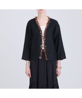 【ハウス オブ ロータス/HOUSE OF LOTUS】のリネンビジュージャケット 人気、トレンドファッション・服の通販 founy(ファニー) ファッション Fashion レディースファッション Fashion for Women アウター Coat / Outerwear Collection レディースジャケット・軽アウター Jackets 2024年 2024 2024春夏・S/S Spring/Summer 2024 SS24 ジャケット Jacket, Outerwear ビジュー Bijou, Jewel-like Accent ベーシック Basic, Essential リネン Linen, Linen Fabric 夏 Summer S/S・春夏 SS, Spring/Summer, Warm Season |ID:prp329100004738810