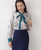 【ピンキーアンドダイアン/Pinky&Dianne】のフローラルスカーフプリントブラウス 人気、トレンドファッション・服の通販 founy(ファニー) ファッション Fashion レディースファッション Fashion for Women トップス・カットソー Cut & Sew Tops シャツ・ブラウス・オフィスカジュアル Elegant Blouses & Button-Ups アンティーク Antique-Inspired エレガント 上品 Elegant カフス Cuff Design クラシカル Classical, Vintage-Inspired シンプル Simple, Minimal スカーフ Scarf, Neckwear スタンド Stand Collar, Upright Stand ストレッチ Stretch, Stretchy Fabric ドレープ Drape, Draping Fabric パターン Pattern, Design Print プリント Print, Printed Pattern リボン Ribbon, Bow thumbnail エクリュ系1|ID: prp329100004738818 ipo3291000000034228662