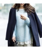 【インディヴィ/INDIVI】の【秋/軽羽織り】ノーカラーミドル丈ライトコート ネイビー|ID: prp329100004738819 ipo3291000000034468138