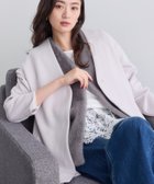 【インディヴィ/INDIVI】の【秋/軽羽織り】ノーカラーミドル丈ライトコート ライトグレー|ID: prp329100004738819 ipo3291000000034468140