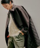 【グローバルワーク/GLOBAL WORK】のウールライク切り替えコート/499669 人気、トレンドファッション・服の通販 founy(ファニー) ファッション Fashion レディースファッション Fashion for Women アウター Coat / Outerwear Collection コート・ロングコート・ピーコート Long Coats, Peacoats & More おすすめ Recommended / Our Picks キルト Quilt, Quilted Fabric スタンド Stand Collar, Upright Stand ストレッチ Stretch, Stretchy Fabric タフタ Taffeta, Structured Fabric デニム Denim, Jeans Material トレンド Trend, Trending Now パーカー Hoodie, Parka ロング Long, Long-Length 防寒 Cold Protection, Winter-Ready thumbnail グレイッシュブラウン59|ID: prp329100004738843 ipo3291000000034701197