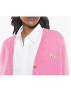 【メゾン キツネ/MAISON KITSUNE】のMaison Kitsune/BABY FOX LAMBSWOOL BOXY CARDIGAN 人気、トレンドファッション・服の通販 founy(ファニー) ファッション Fashion レディースファッション Fashion for Women トップス・カットソー Cut & Sew Tops カーディガン・羽織り Layered Style Cardigans 冬 Winter / This Winter カーディガン Cardigan, Knitwear パッチ Patch, Appliqué フォックス Fox, Fox Fur フレンチ French, French Style フロント Front, Front Design ポケット Pocket, Pocket Detail エレガント 上品 Elegant 無地 Plain, Solid Color A/W・秋冬 Autumn/Winter 長袖 Long Sleeve, Full Sleeve thumbnail PALE ROSE|ID: prp329100004738847 ipo3291000000034581693