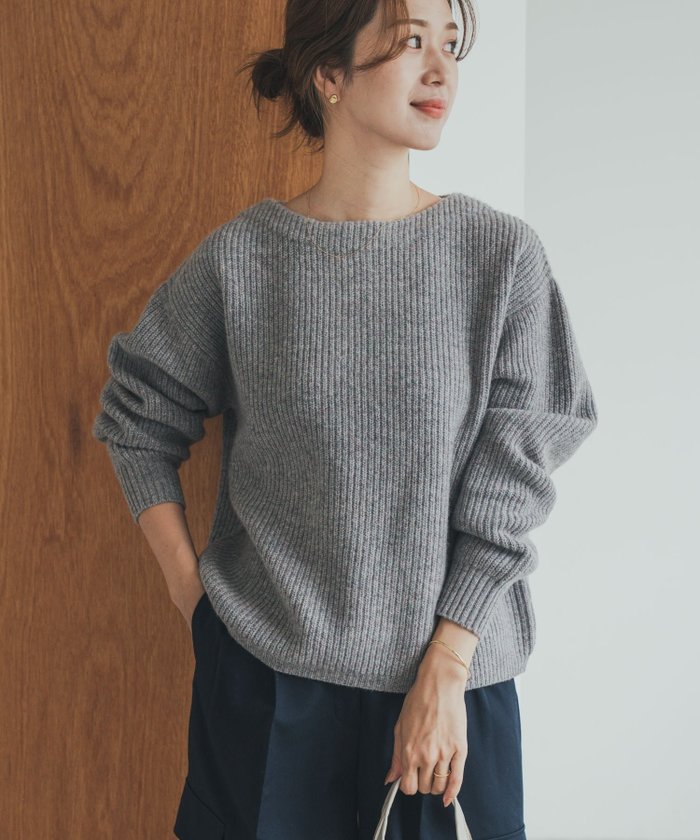 【アーバンリサーチ ドアーズ/URBAN RESEARCH DOORS】のハミルトンウール畦ボートネックプルオーバー インテリア・キッズ・メンズ・レディースファッション・服の通販 founy(ファニー) https://founy.com/ ファッション Fashion レディースファッション Fashion for Women トップス・カットソー Cut & Sew Tops カジュアルプルオーバー・ニットトップス Pullovers & Knit Tops / Casual Pullovers 2025年 2025 2025-2026秋冬・A/W Autumn/Winter 2025–26 AW25–26 冬 Winter / This Winter シンプル Simple, Minimal 畦 Ribbed Knit A/W・秋冬 Autumn/Winter 軽量 Lightweight, Ultra Light |ID: prp329100004739047 ipo3291000000034667533