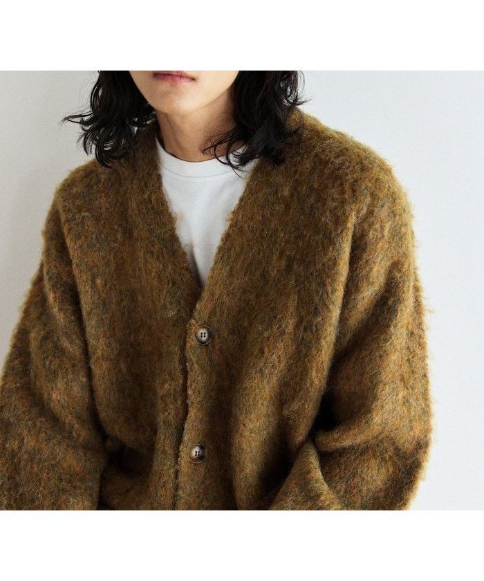 【フリークスストア/FREAK'S STORE】のシャギーニット リラックスカーディガン 25AW インテリア・キッズ・メンズ・レディースファッション・服の通販 founy(ファニー) 　ファッション　Fashion　レディースファッション　Fashion for Women　トップス・カットソー　Cut & Sew Tops　ニット　Knit Tops & Sweaters　カーディガン・羽織り　Layered Style Cardigans　2025年　2025　2025-2026秋冬・A/W　Autumn/Winter 2025–26 AW25–26　冬　Winter / This Winter　おすすめ　Recommended / Our Picks　インナー　Innerwear　カーディガン　Cardigan, Knitwear　スラックス　Slacks, Dress Pants　ダウン　Down, Puffer　デニム　Denim, Jeans Material　リラックス　Relax, Relaxed Fit　ロング　Long, Long-Length　ワイド　Wide, Wide Fit　エレガント 上品　Elegant　秋　Autumn　A/W・秋冬　Autumn/Winter　グリーン|ID: prp329100004739070 ipo3291000000034831455